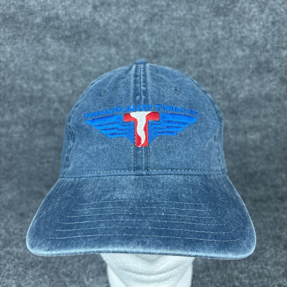 Tornado Alley Turbo Severe Weather Denim Strapback Dad Cap